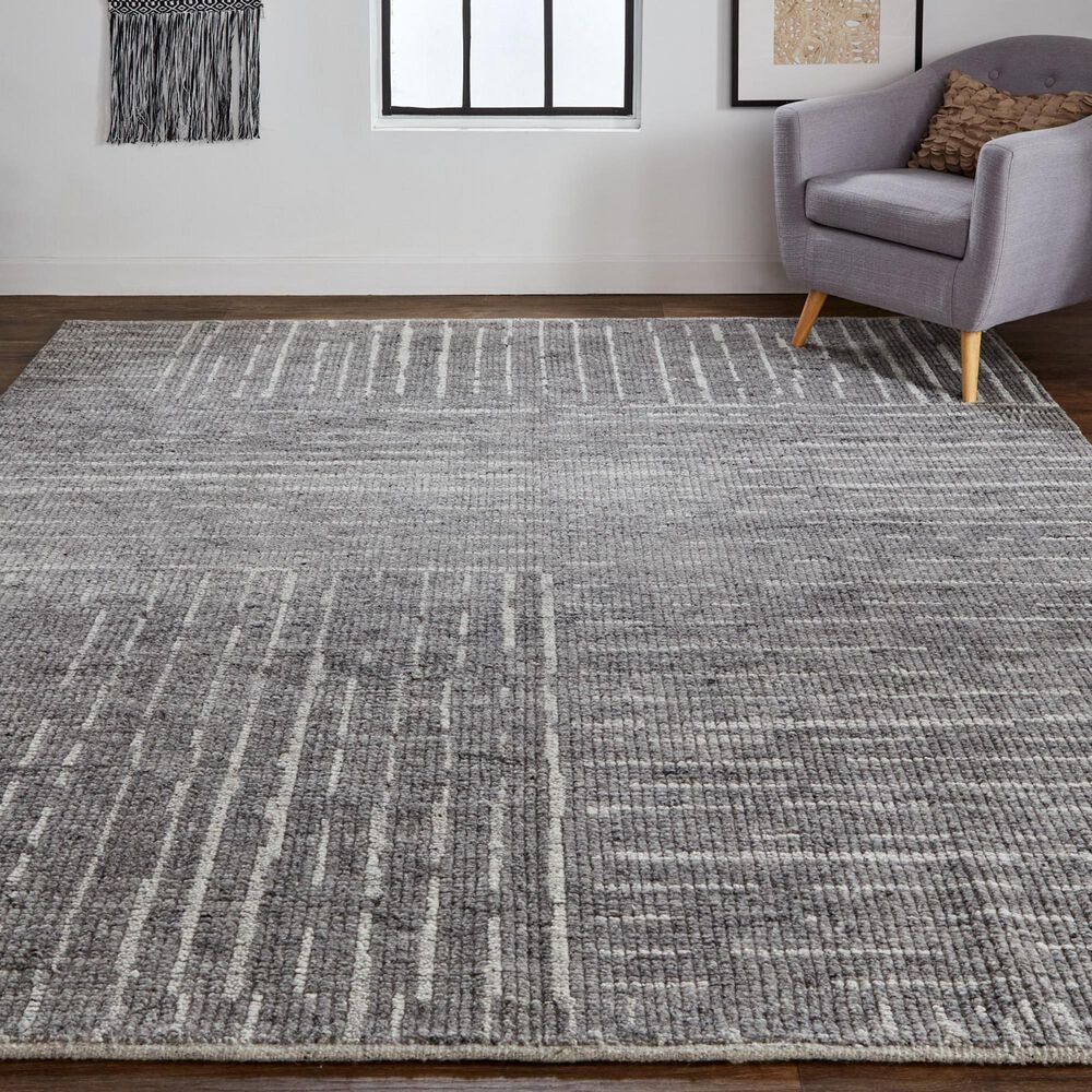 Feizy Alford 3&#39;6&quot; x 5&#39;6&quot; Charcoal Area Rug, , large