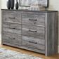 Ashley Bronyan 6-Drawer Dresser in Dark Gray, , large