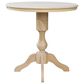 International Concepts Modern Farmhouse 36" Dining Table in Unfinished, , large