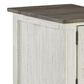 Ashley Havalance Chairside End Table in Distressed Vintage White and Weathered Gray, , large