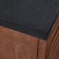 Ashley Kallari Chair Side End Table in Warm Brown and Matte Black, , large