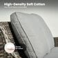 HOMLUX 5-Piece Grey Wicker Patio Set in Grey, , large