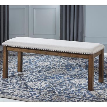 Signature Design by Ashley Moriville Upholstered Bench in Beige, , large