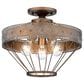 Golden Lighting Ferris 3-Light Semi-Flush in Copper Patina, , large