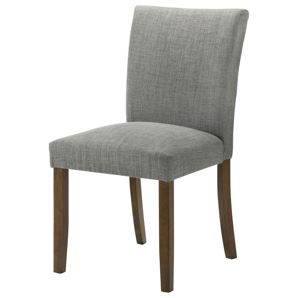 Coaster Cantley Dining Side Chair with Grey Cushion in Rich Brown, , large