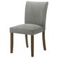 Coaster Cantley Dining Side Chair with Grey Cushion in Rich Brown, , large