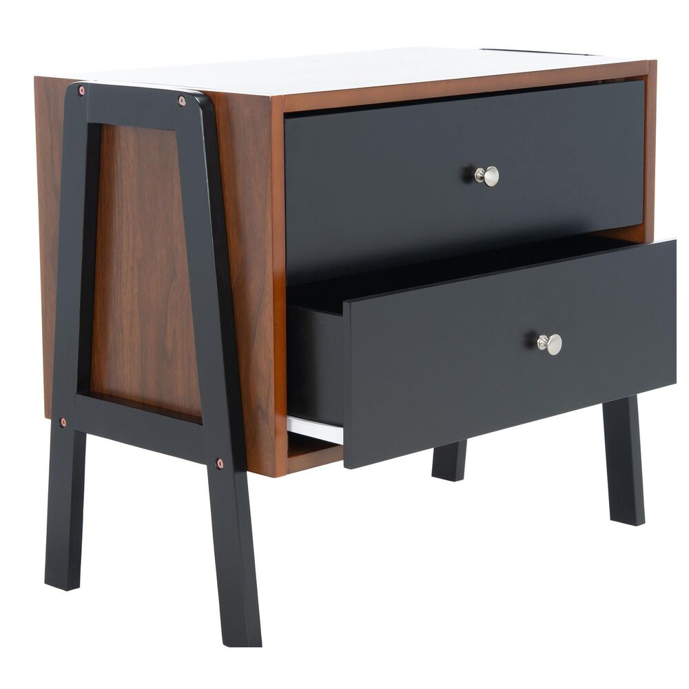 Safavieh Fenno Nightstand in Black, , large