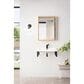 James Martin Vanities Boston 23.6" Single Wall Brackets in Matte Black with 3 cm White Glossy Resin Top and Rectangular Sink, , large