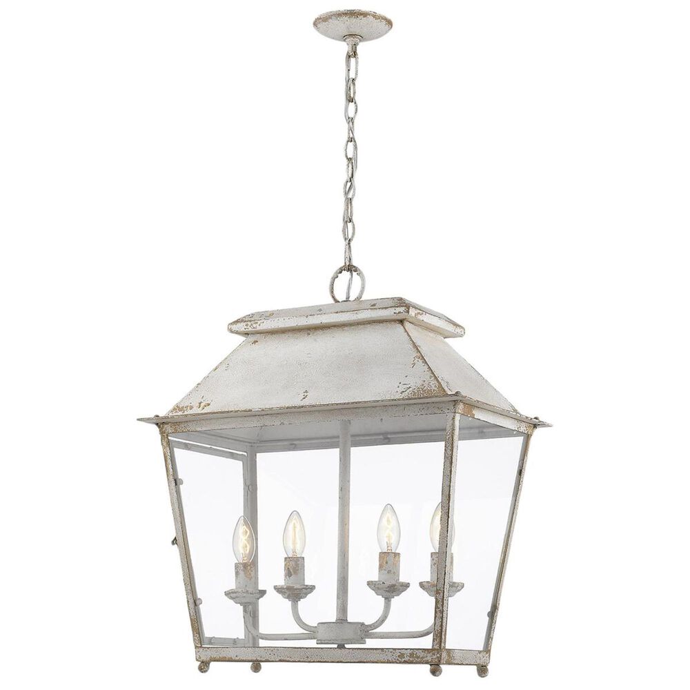 Golden Lighting Abingdon 4-Light Pendant Lantern in Antique Ivory, , large