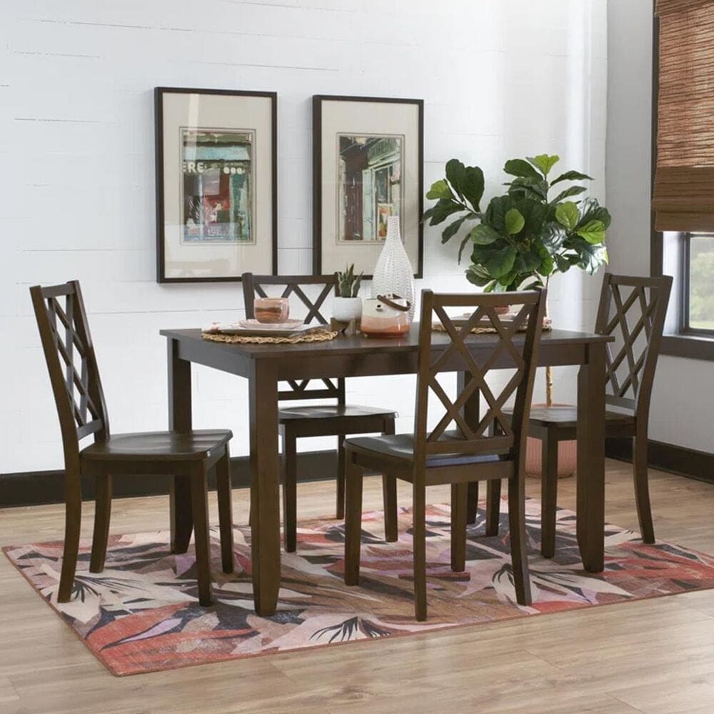 Titanic Furniture Sabi Traditional Style 5 Piece Dining Set, , large