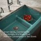 Kohler Whitehaven 35.5" Undermount Double-Bowl Kitchen Sink in Teal, , large