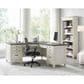 Wycliff Bay Hartford RHF Pedestal Desk in Antique White, , large