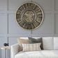 Howard Miller Lucian Wall Clock in Charcoal and Gold, , large