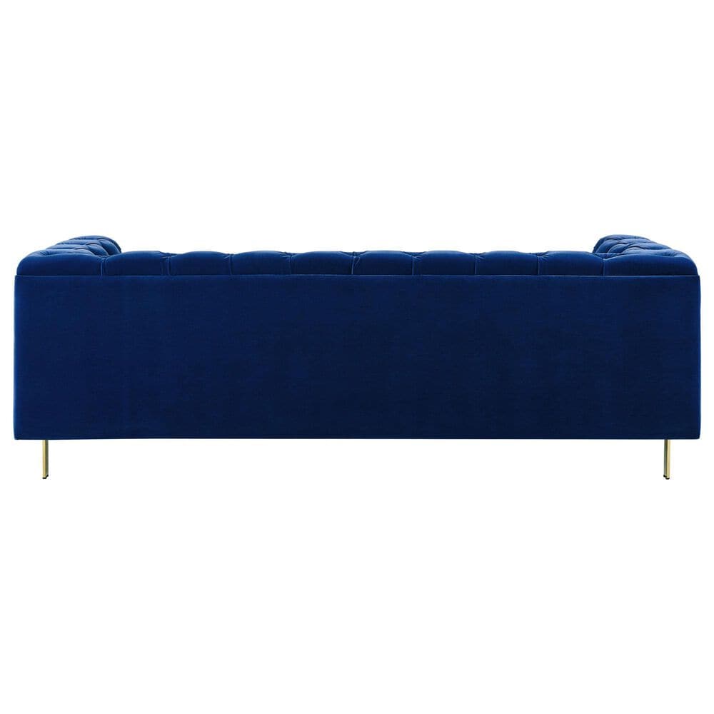Steve Silver Charlene Stationary Sofa in Sapphire Blue Velvet, , large