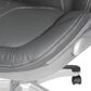 OSP Home Deluxe Bonded Leather Executive Chair with Gray Cushion with Silver Finish, , large
