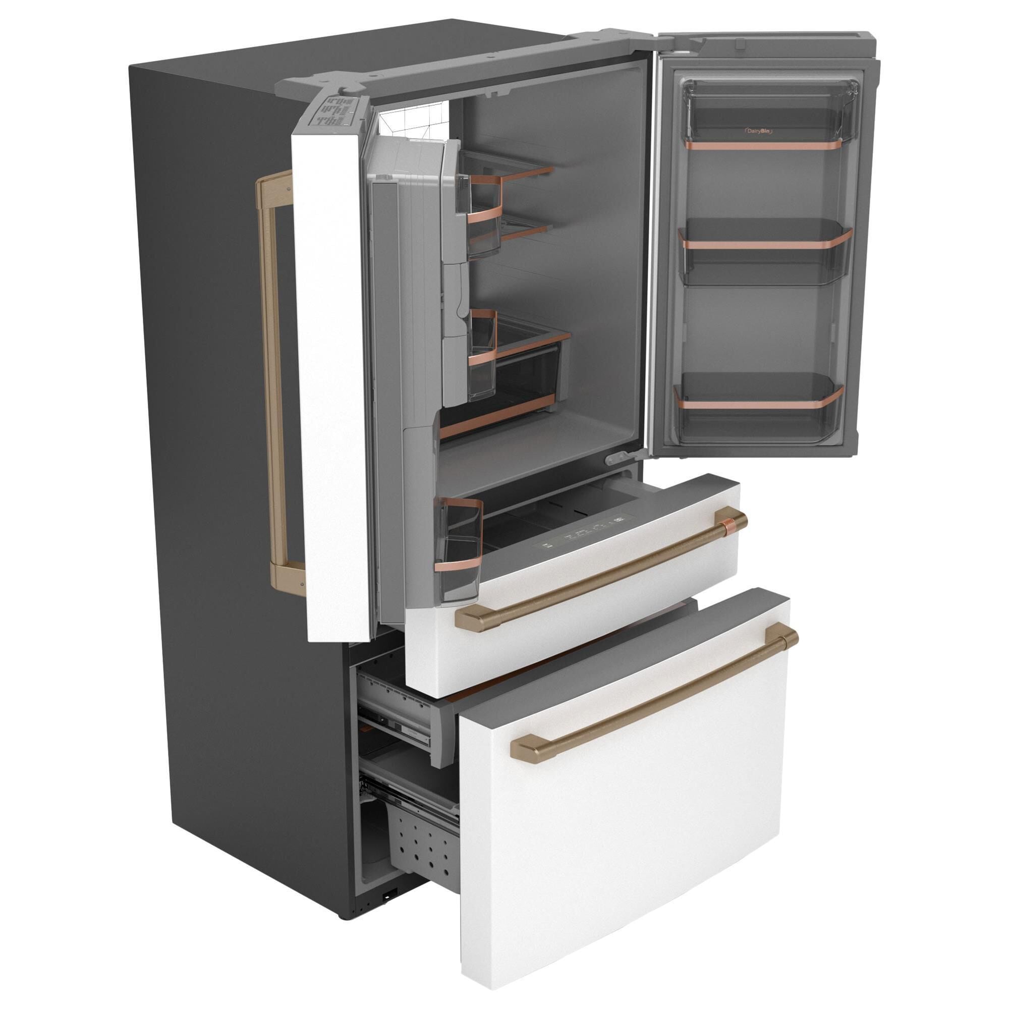 Cafe 22.3 Cu. Ft. 4-Door French Door Refrigerator in Matte White