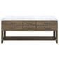 Lexora Home Norwalk 80" Double Bathroom Vanity in Grey Oak with White Carrara Marble Top  and Rectangle Sink, , large