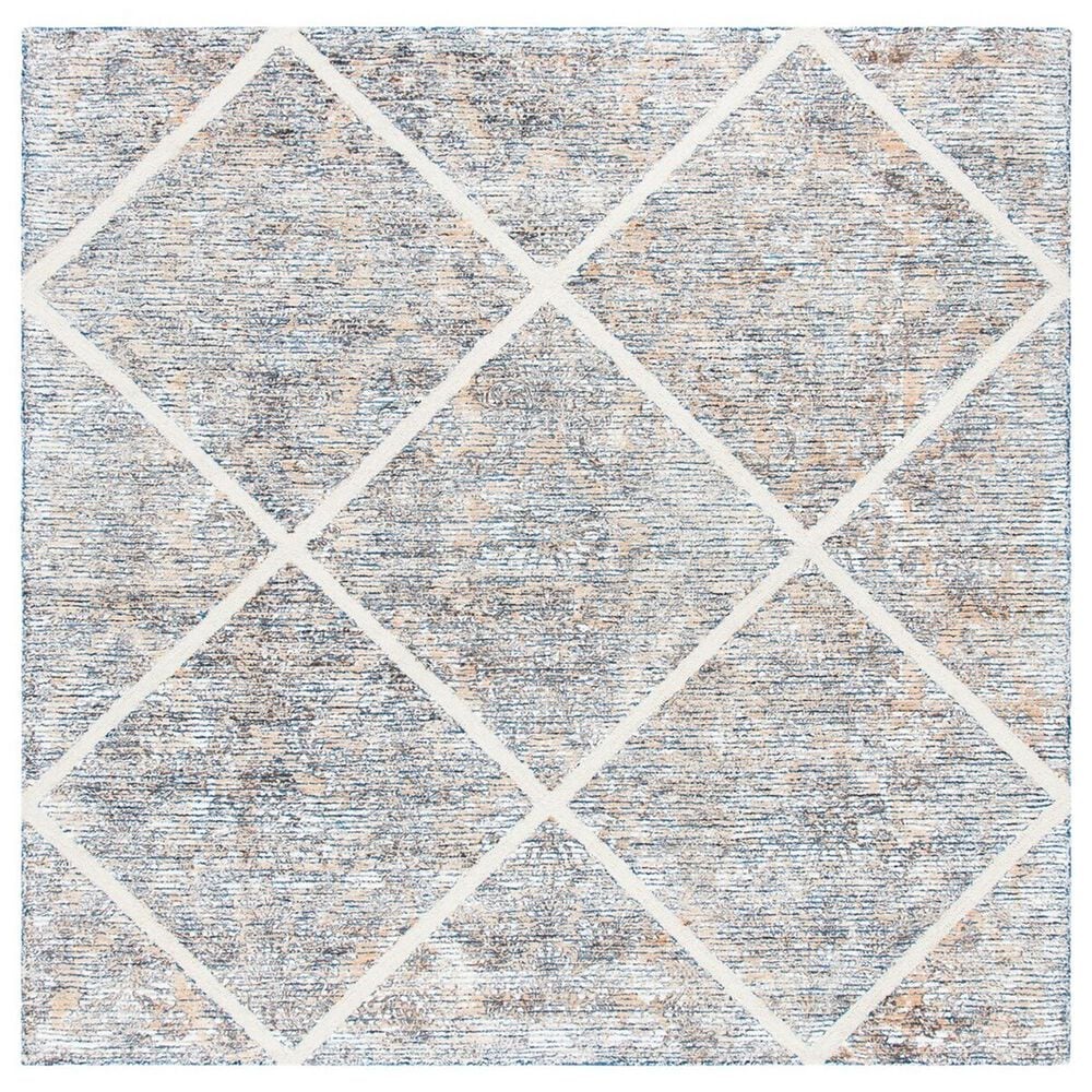 Safavieh Artistry ARR667D 7" Square Ivory and Gold Area Rug, , large
