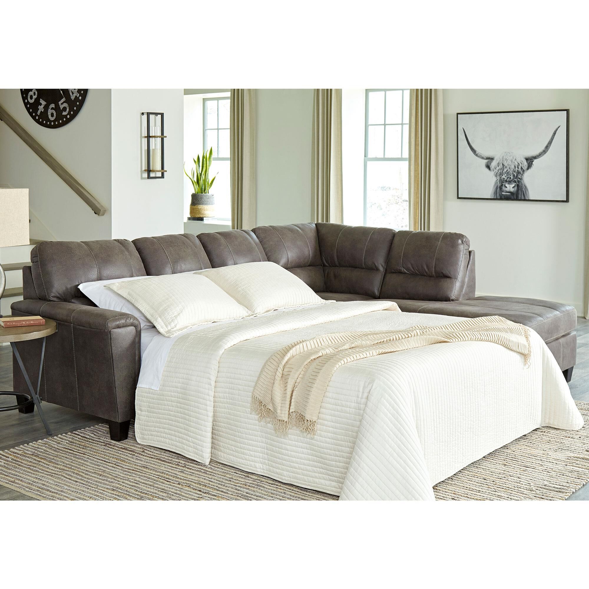Right facing store sleeper sectional