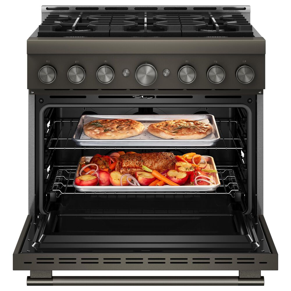 KitchenAid 5.1 Cu. Ft. Commercial-Style Gas Range in Black Ore, , large