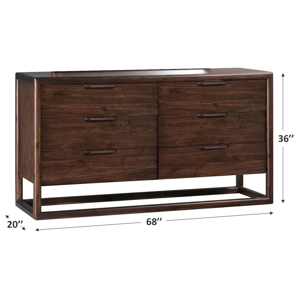 Urban Home Sol 6-Drawers Dresser in Brown Spice, , large