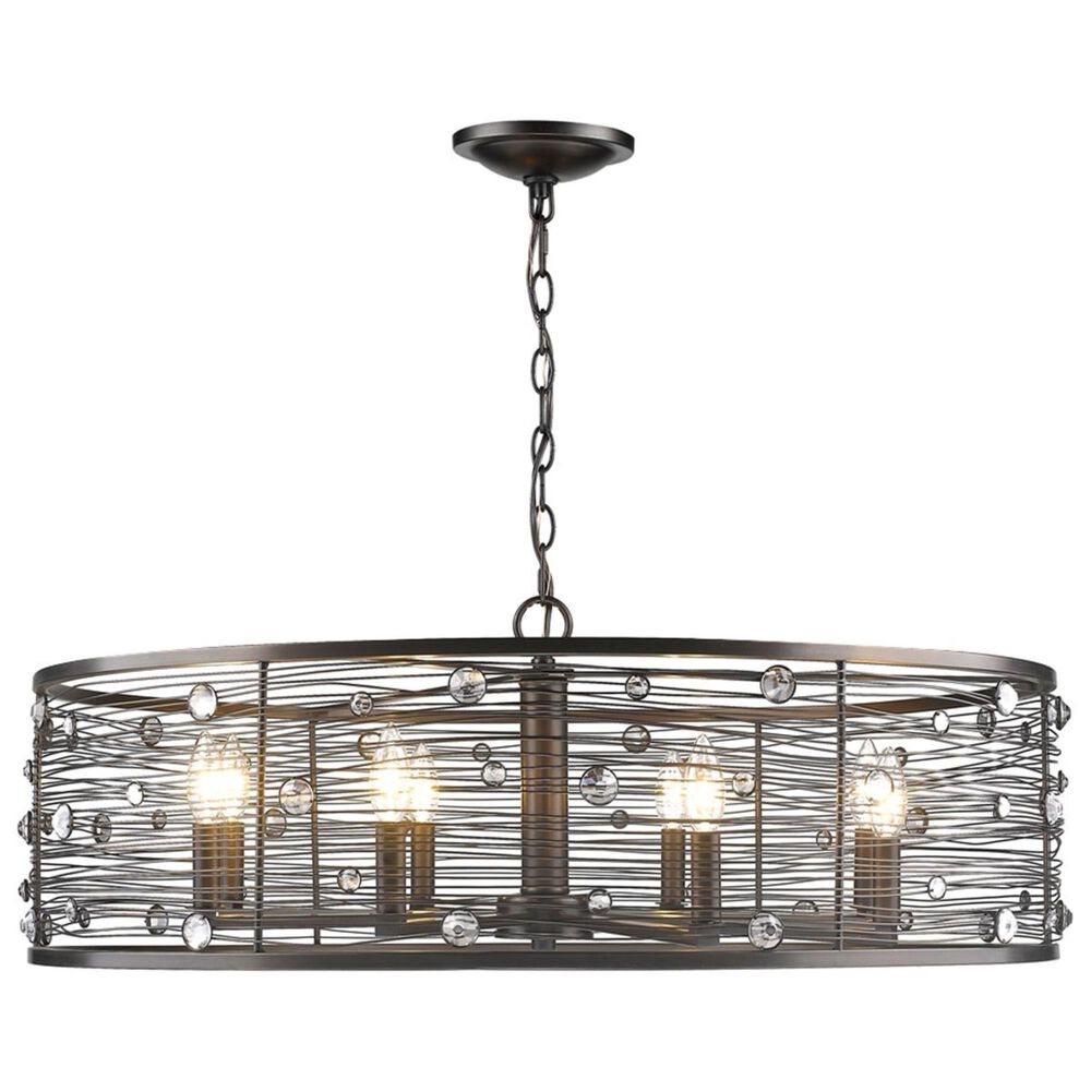 Golden Lighting Bijoux 8-Light Chandelier in Brushed Etruscan Bronze, , large