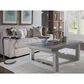 Artistica Metal Otto Round Spot Table in Antique Polished Iron and Gray, , large
