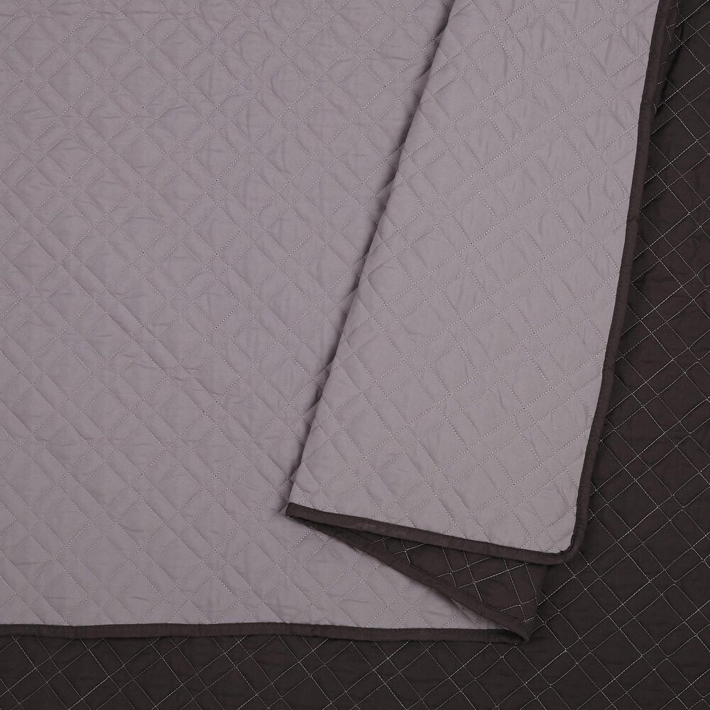 Peking Handicraft Corbin 2-Piece Twin Quilt Set in Grey, , large