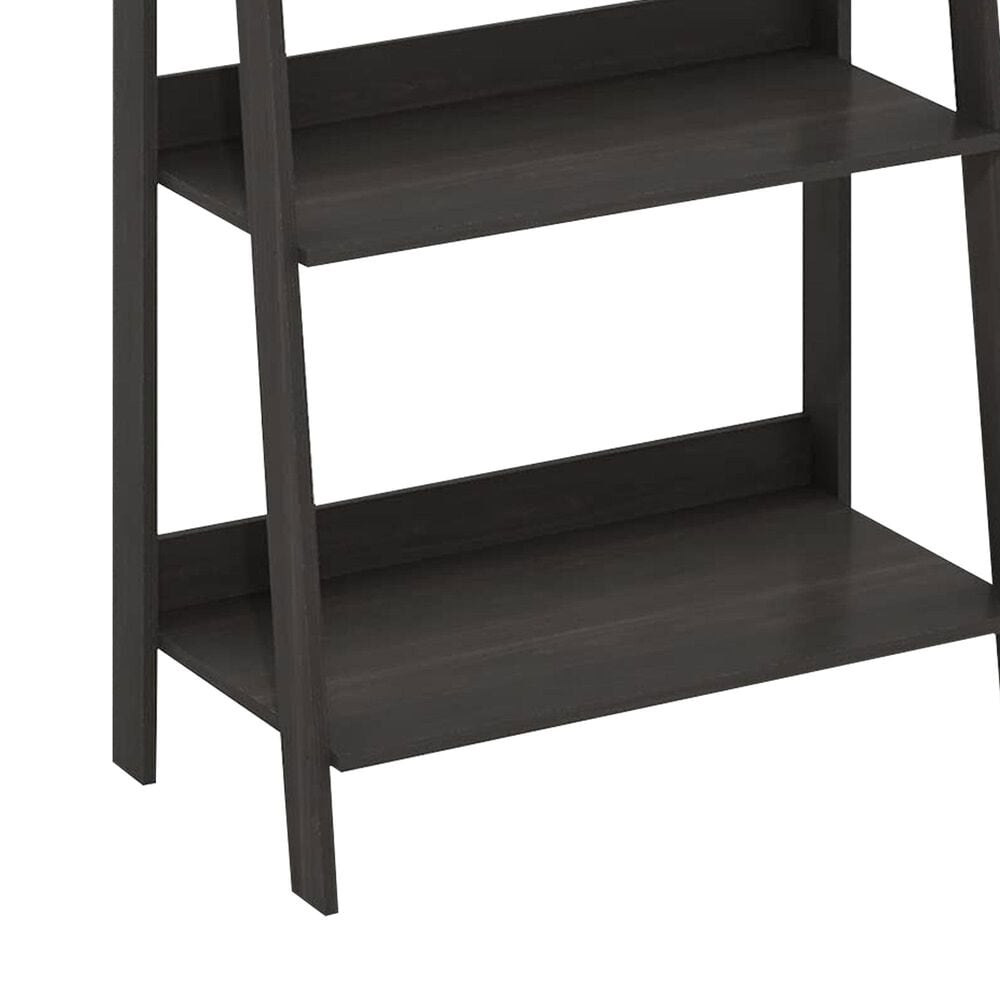 HOMLUX 5-Tier Ladder Display Bookshelf in Espresso, , large