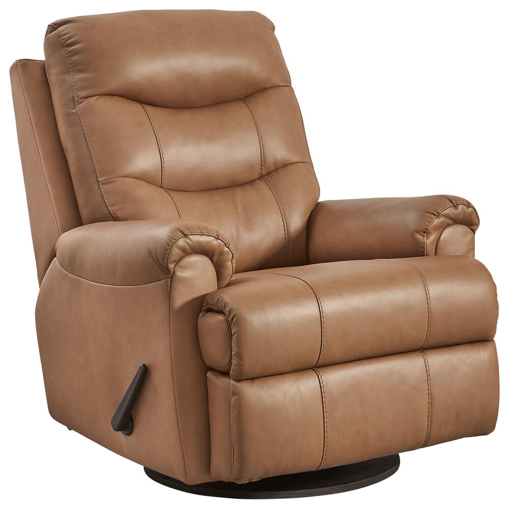 Kelsey Nosal Flynwood Manual Swivel Glider Recliner in Butternut, , large