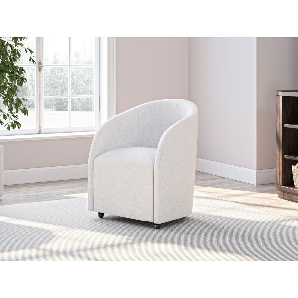 Ashley Korestone Desk Chair in White, , large