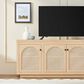 Walker Edison Sasha 70" TV Stand in Coastal Oak, , large