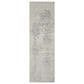 Nourison Silk Shadows 2"3" x 8" Ivory and Silver Runner, , large