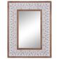Maple and Jade 28" x 36" Wall Mirror in White and Brown, , large