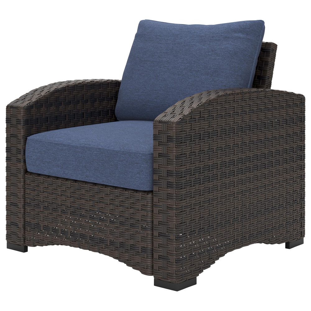 Ashley Windglow Patio Lounge Chair in Brown, , large