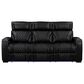 Titanic Furniture All Star Power Reclining Sofa with Power Headrest in Black, , large