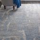 Nourison Ellora ELL01 9"9" x 13"9" Blue Area Rug, , large