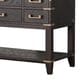 Lexora Home Norwalk 48" Single Bathroom Vanity in Brown Oak with White Carrara Marble Top and Rectangle Sink, , large