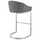 Blue River Katherine 26" Counter Stool with Gray Cushion in Brushed Stainless Steel, , large