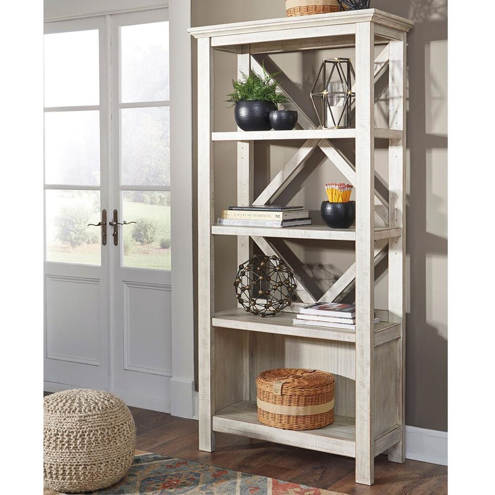 Ashley Carynhurst Large Bookcase in Whitewash, , large
