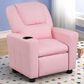 HOMLUX Marisa Kids Recliner Chair with Cupholder in Pink, , large