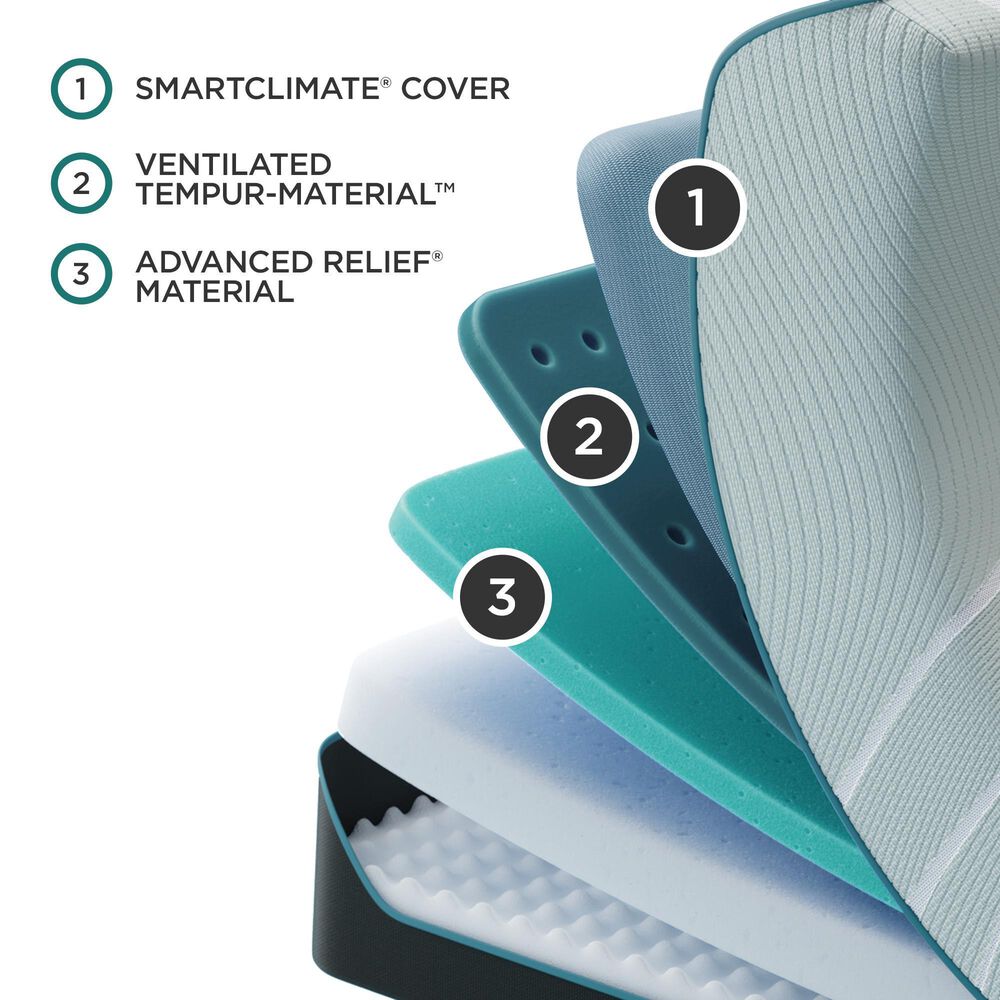 Tempur-Pedic ProAdapt 2.0 Soft California King Mattress with Low Profile Box Springs, , large