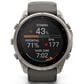 Garmin fenix 9 Pro inReach Solar Smartwatch 51mm Titanium with Pebble Gray and Silver Gray Silicone Band, , large