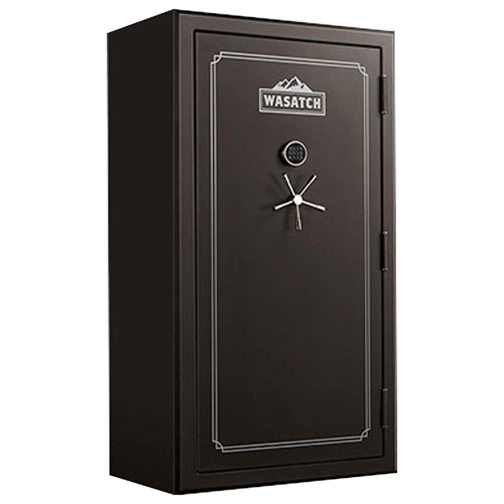 Wasatch 64-Gun Fireproof and Waterproof Safe with Electronic Lock in Dark Bronze, , large