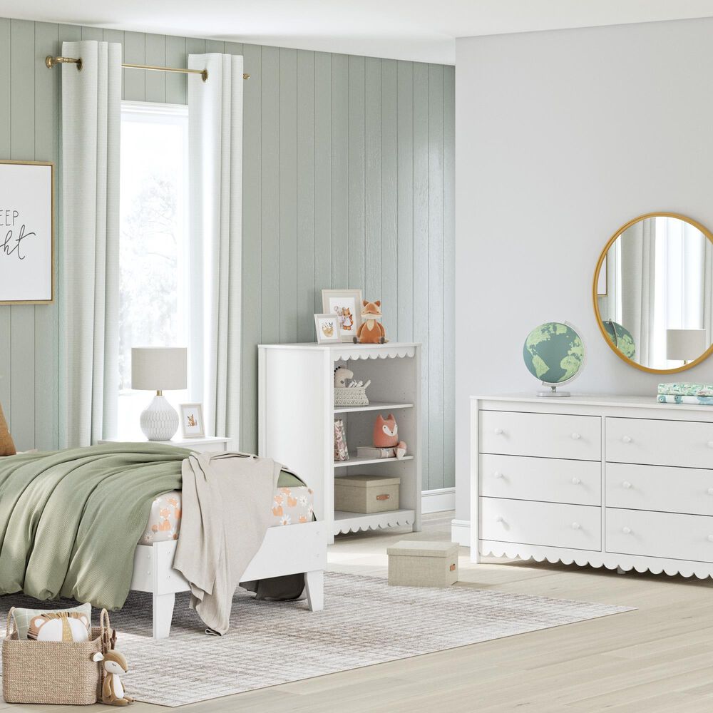 Ashley Hallityn Toy Storage Bookcase in Matte White, , large