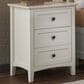 Urban Home Paragon 3 Drawers Nightstand in Opaque White, , large
