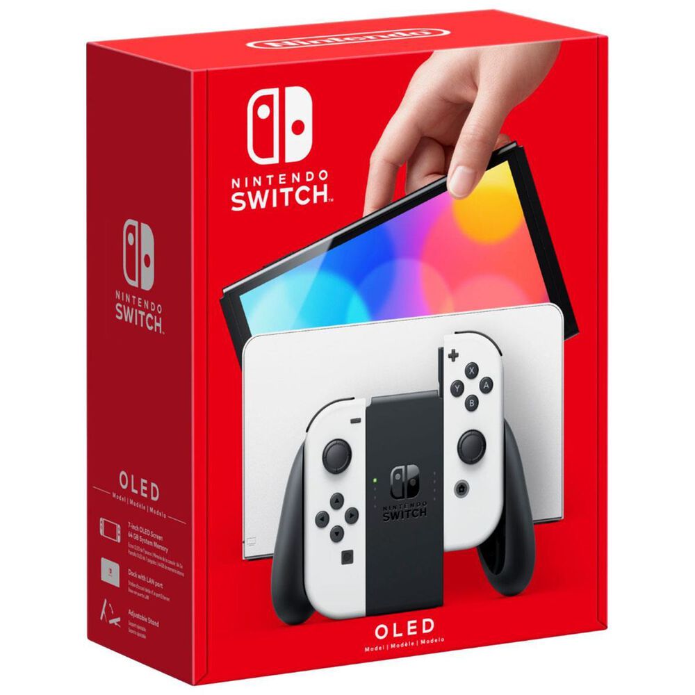 Nintendo Switch (OLED) with White Joy-Con, , large