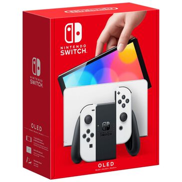 Nintendo Switch (OLED) with White Joy-Con, , large