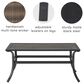 Crosley Furniture Dahlia Patio Coffee Table in Matte Black - Table Only, , large