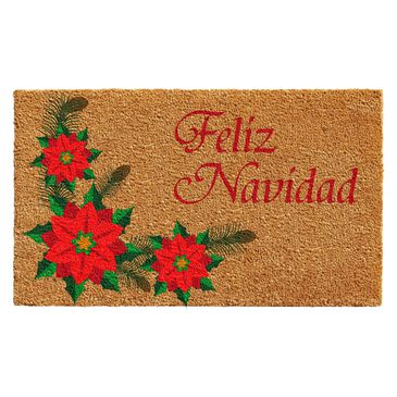 Home & More DBA Callowaymills Feliz Navidad 1"5" x 2"5" Multicolor Door Mat, , large